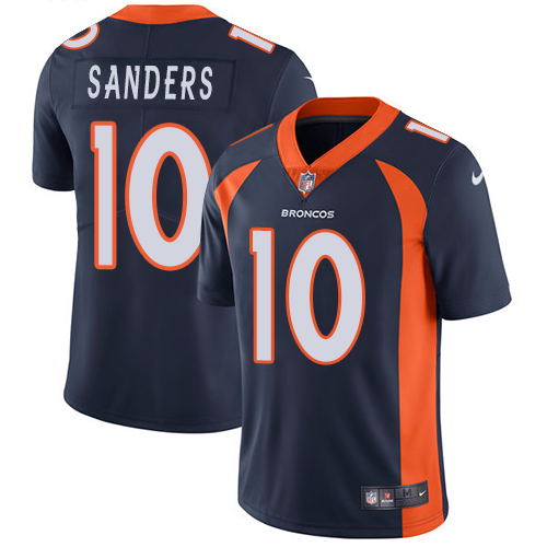 Nike Broncos #10 Emmanuel Sanders Navy Blue Alternate Men's Stitched NFL Vapor Untouchable Limited Jersey - Click Image to Close